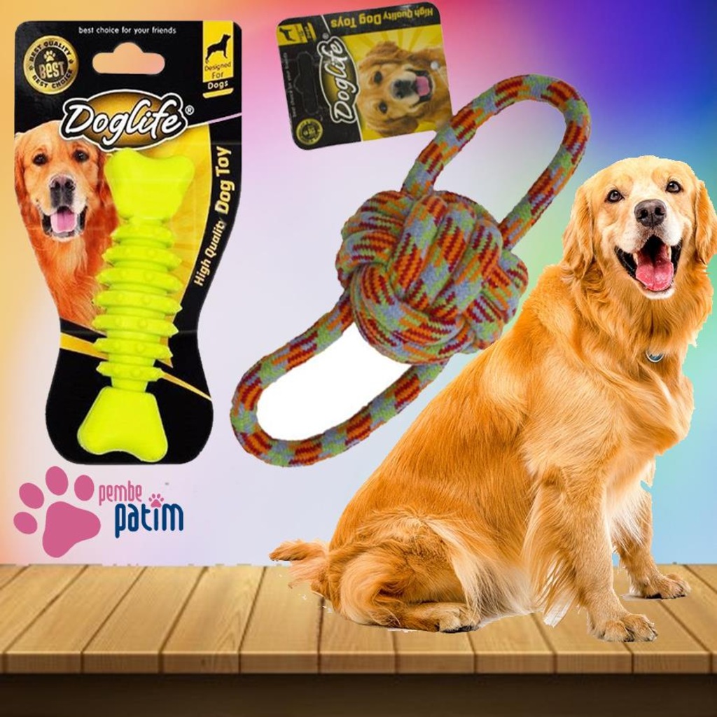 Diş İpi+Diş Kaşıma Kemiği Köpek Oyuncağı (SÜPRİZ HEDİYELİ) Fiyatları ve