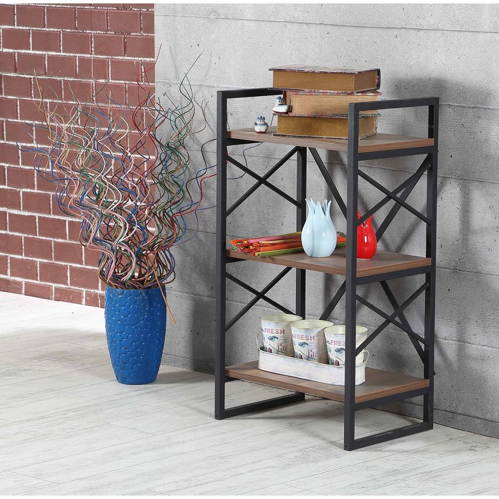 Metal Kitaplık 3 Raflı Ofis Ev Rafı Çok Amaçlı 50x80 cm Fiyatları ve