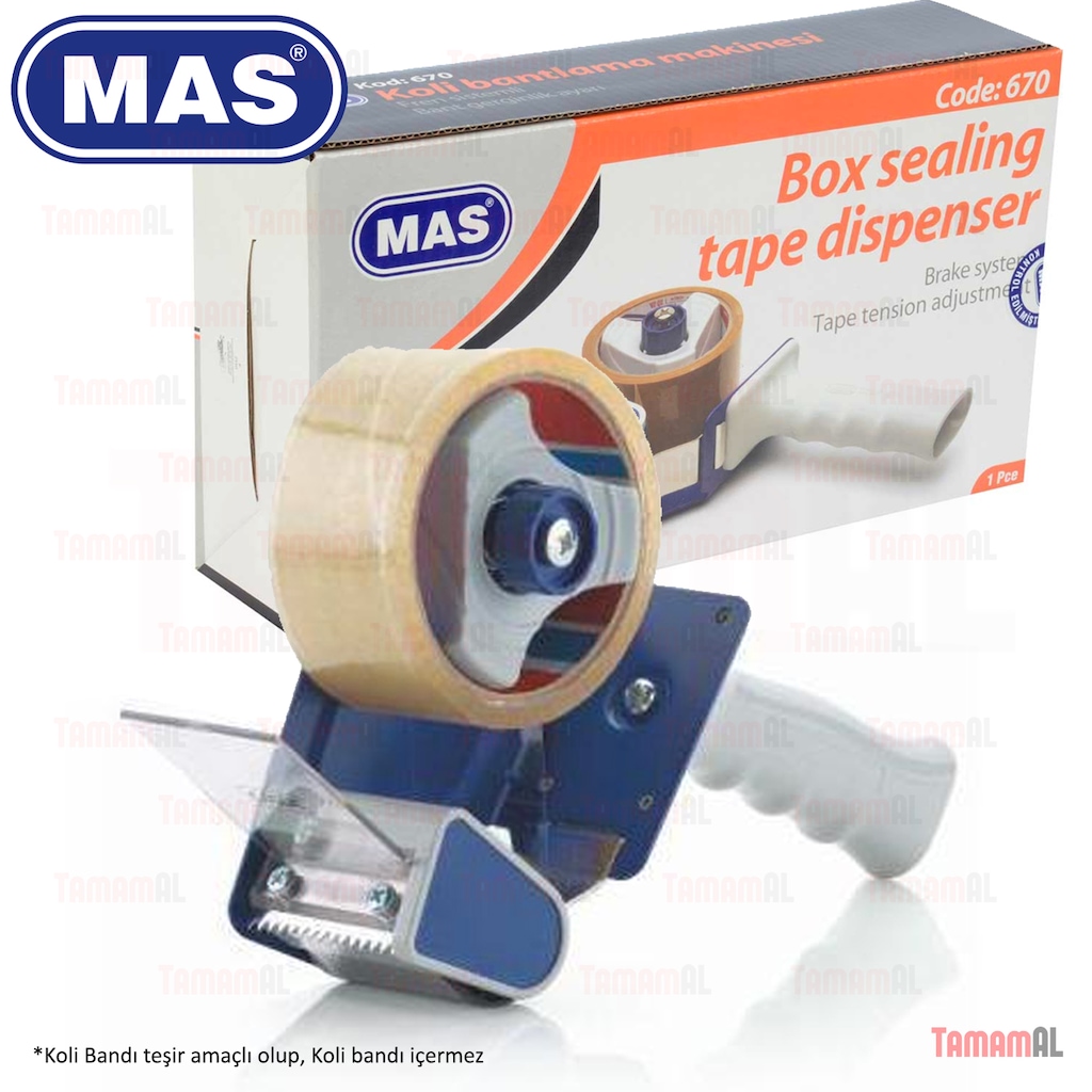 MAS Marka (KALİTELİ) KOLİ BANT MAKİNESİ 40 ve 100 Metre için Fiyatları