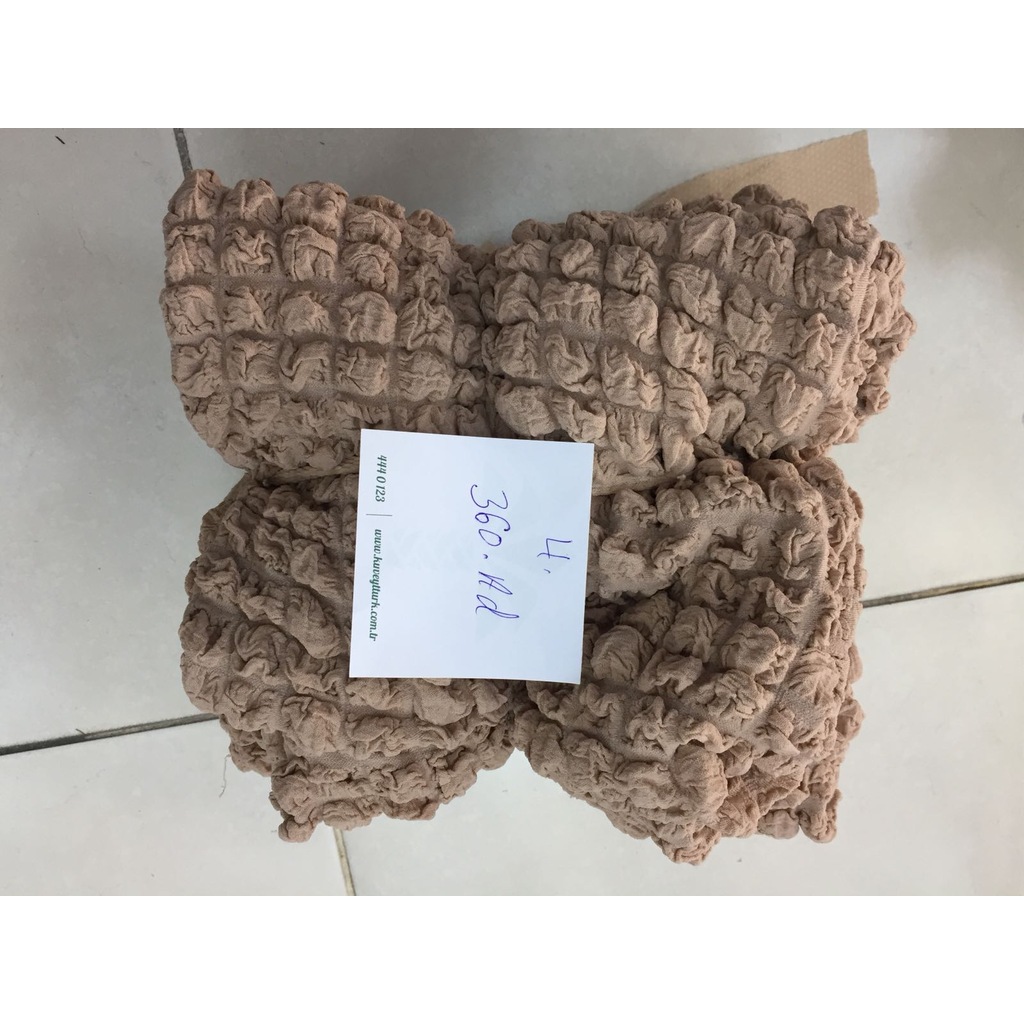 6 � Lı Bürümcük Sandalye Kılıfı Bej