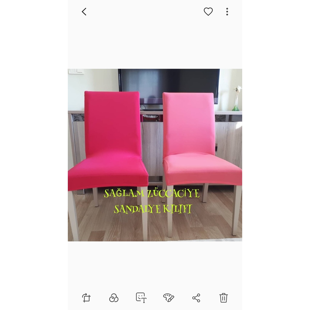 LİKRALI CANDY SANDALYE KILIFI 6 ADETŞEKER PEMBE VE PEMBE LİKRALI CANDY SANDALYE KILIFI 6 ADETŞEKER PEMBE VE PEMBE