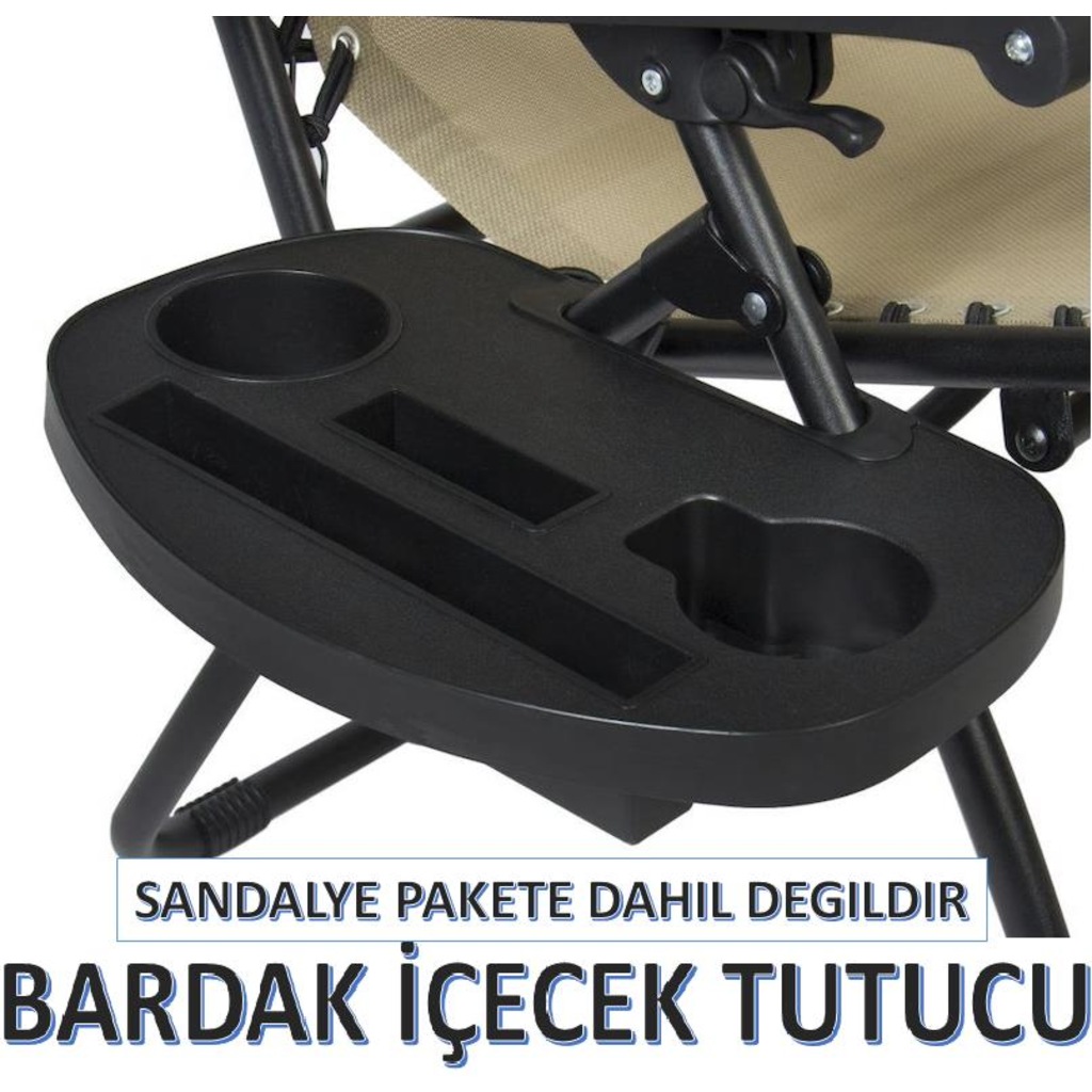 Pratik İçecek Bardak Tutuculu Sehpa Piknik Kamp Sandalye Sehpası