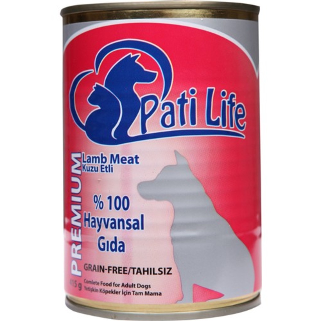 24'Lü Pati Life 415 Gr Köpek Kuzu Etli Konserve Mama