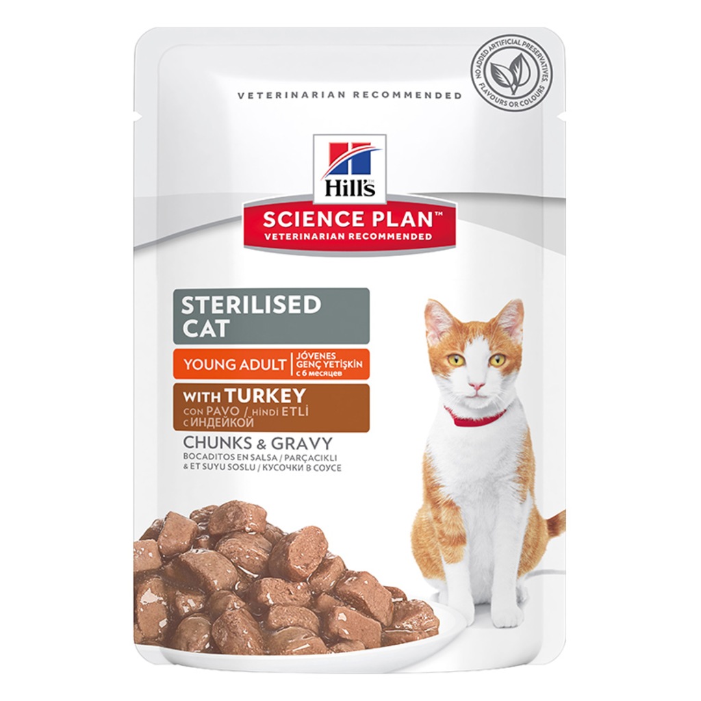 Hills Sterilsed Hindili Kısırlaştırılmış Kedi Konservesi 85 Gr