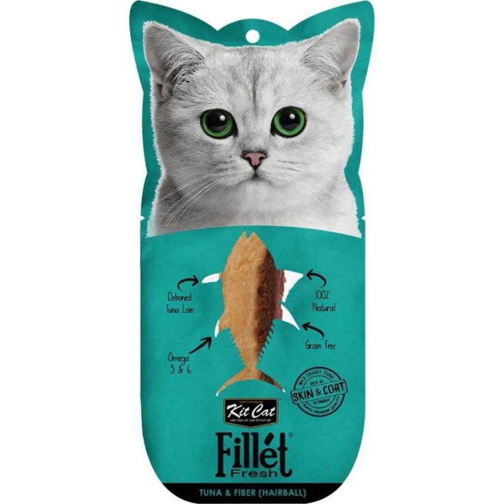 Kit Cat Fillet Fresh Tuna & Fiber (Hairball) Fileto Kedi Maması 3