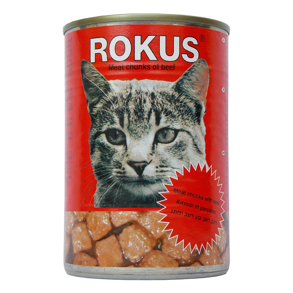 Rokus Dana Etli Kedi Konserve Mama 410 gr