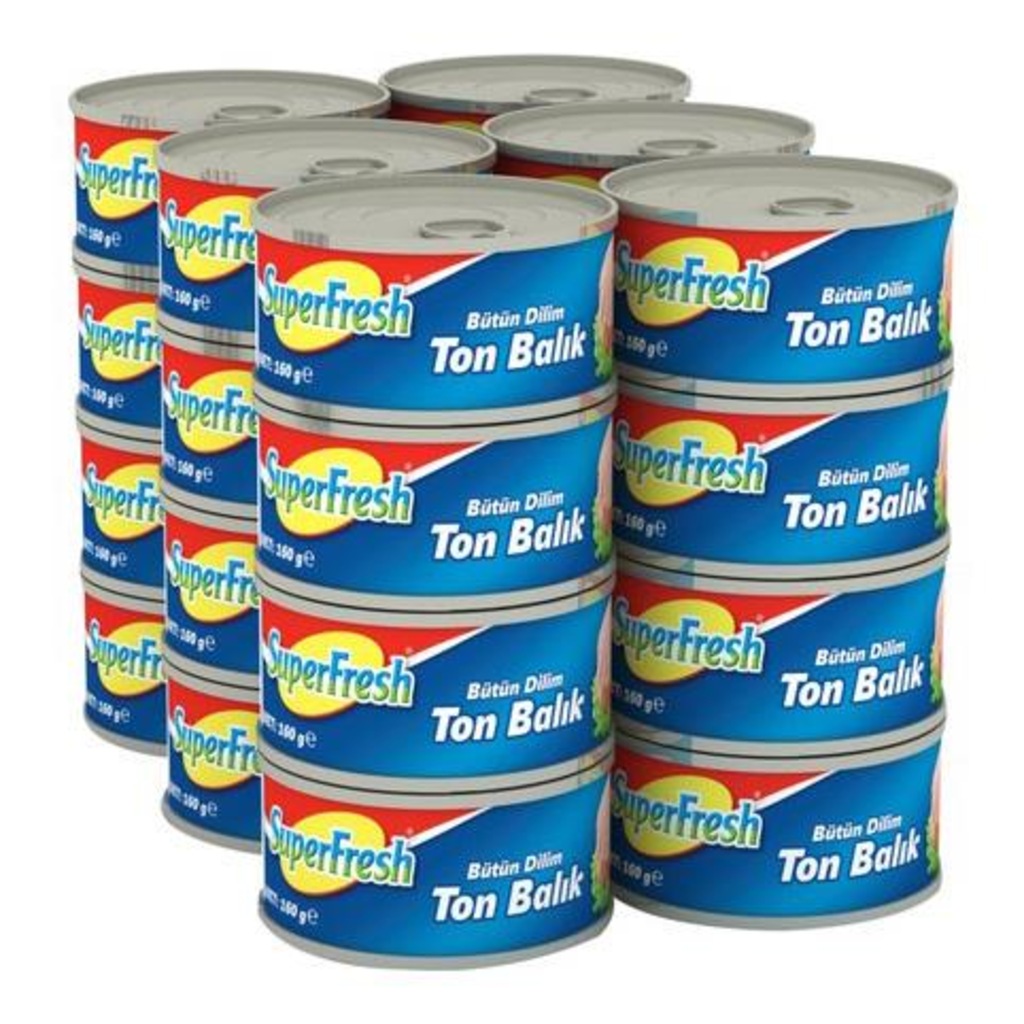 Superfresh Bütün Dilim Ton Balığı 24 x 160 G