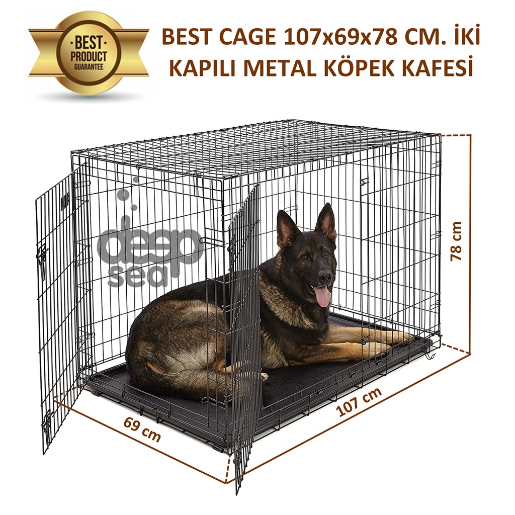 Best Cage 107x69x78 Cm Iki Kapili Katlanabilir Metal Kopek Kafesi Fiyatlari Ve Ozellikleri