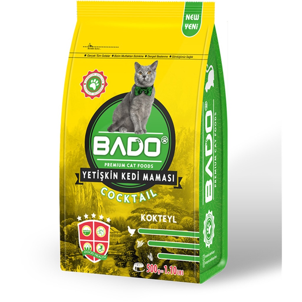 Bado Kedi Maması Kokteyl 500gr. 2 Paket