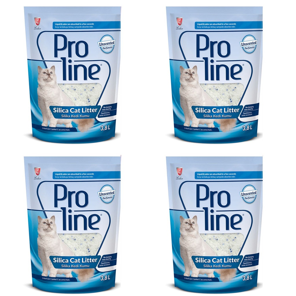 ProLine Silica Kedi Kumu 3,8 LT 4 adet Fiyatları ve Özellikleri