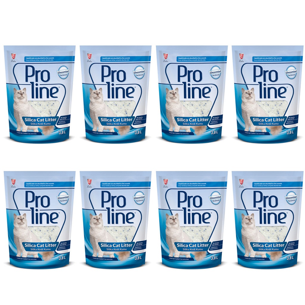 ProLine Silica Kedi Kumu 3,8 LT 8 Adet kampanya Fiyatları ve Özellikleri