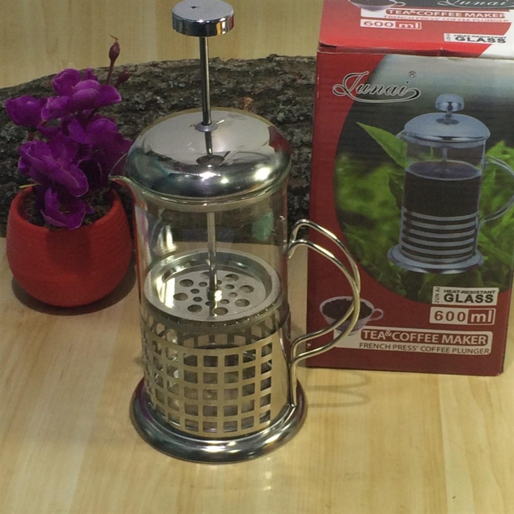 French Press Bitki Çayı Bardağı 600 Mlfiltre Kahve Demliği