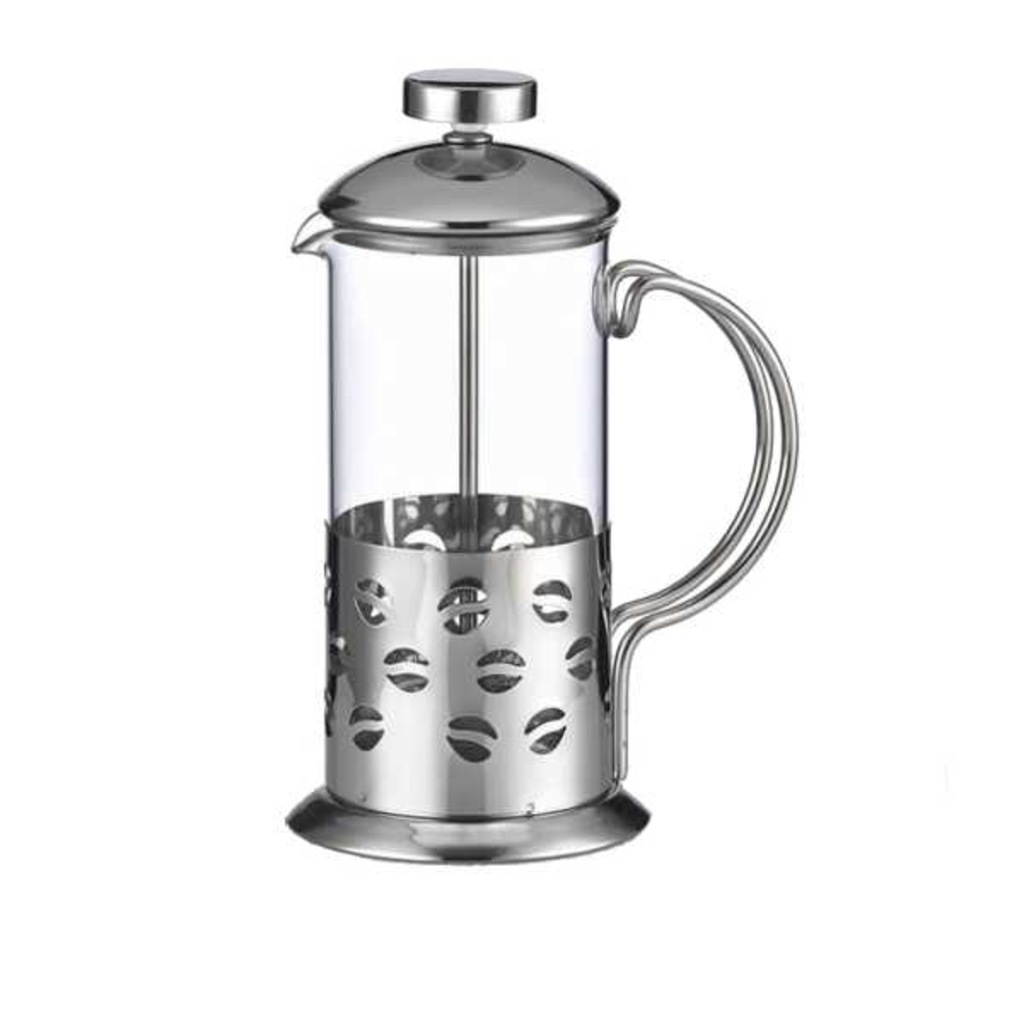 French Press Kahve Filtre Bitki Çayı Demleme Kupası Metal 350ml