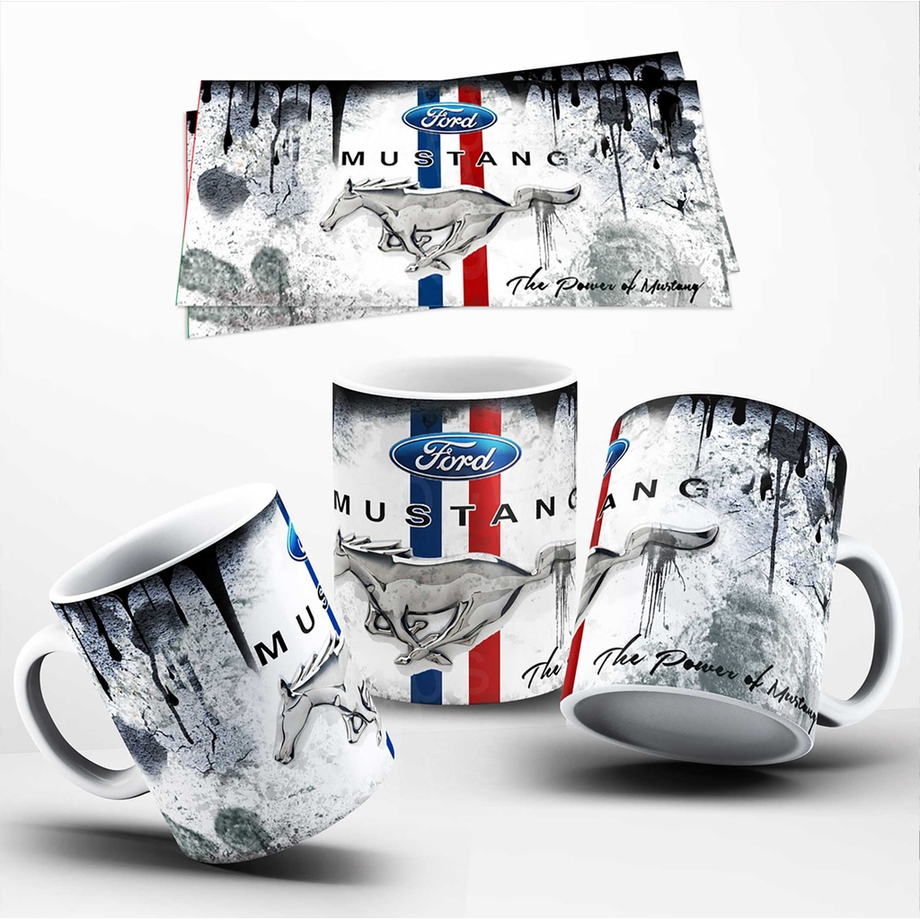 Mustang Mug Kupa Bardak - Porselen