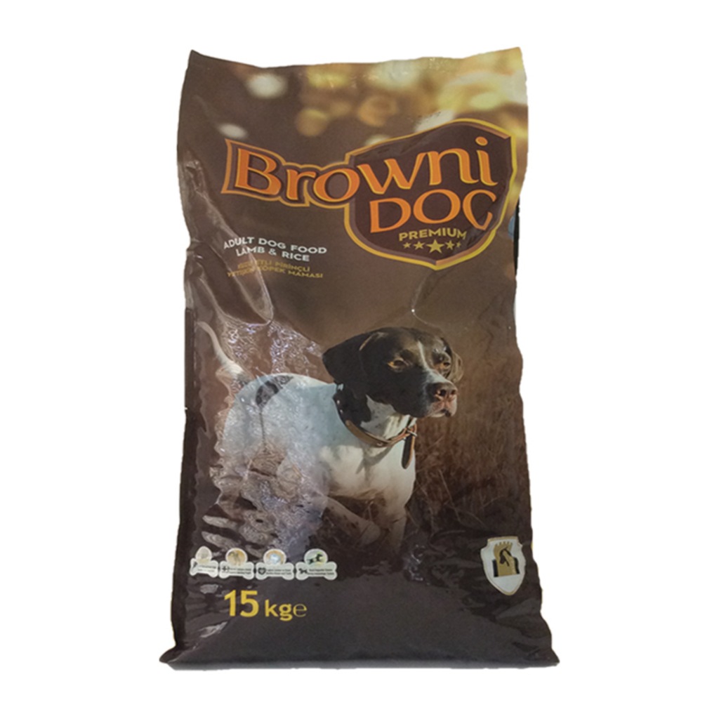 En Ucuz Browni Dog Premium Kuzu Etli&Pirinçli Köpek Maması,15 Kg