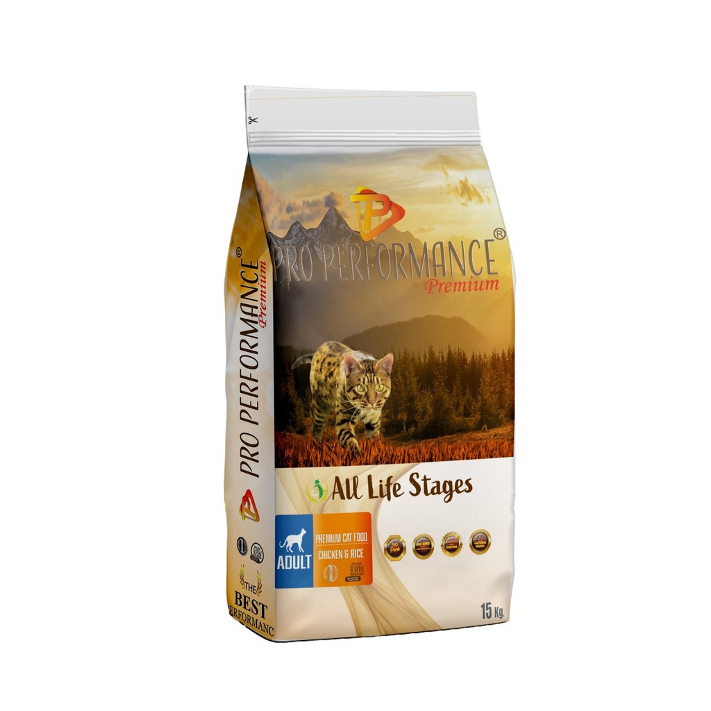 Cat Performance tavuk&pirinç yetişkin kedi maması 15kg