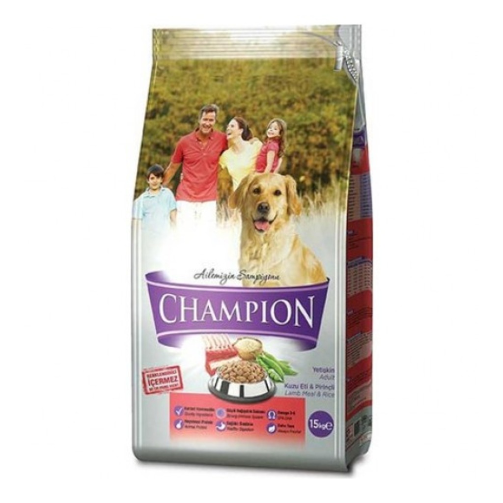 Champion Kuzu Etli&amp;pirinçli Yetişkin Köpek Maması 15 Kg