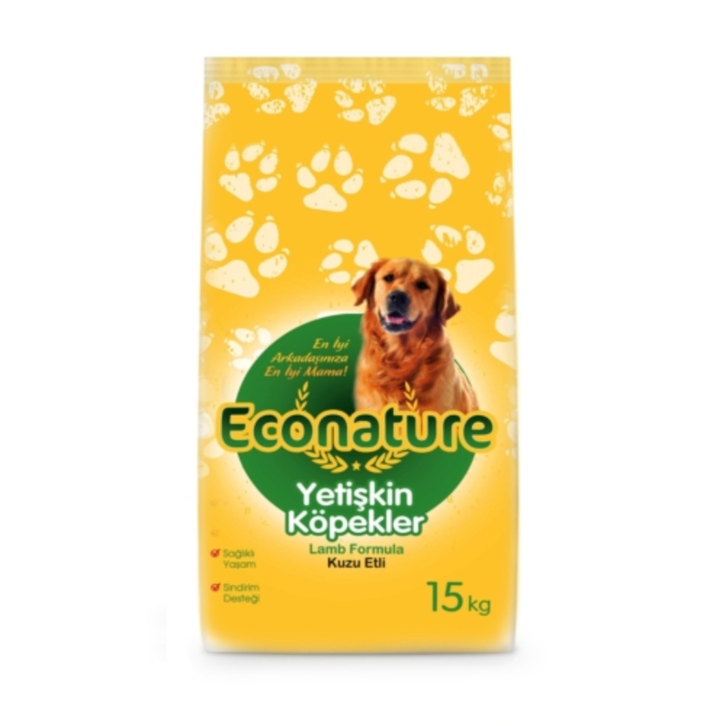 Econature Kuzu Etli Yetişkin Köpek Maması 15Kg