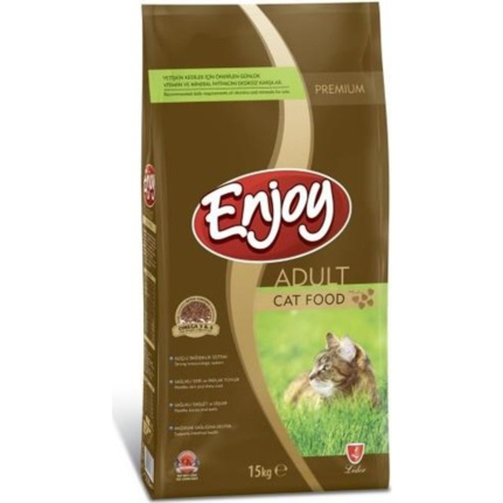 ENJOY TAVUKLU YETİŞKİN KEDİ MAMASI 15 KG