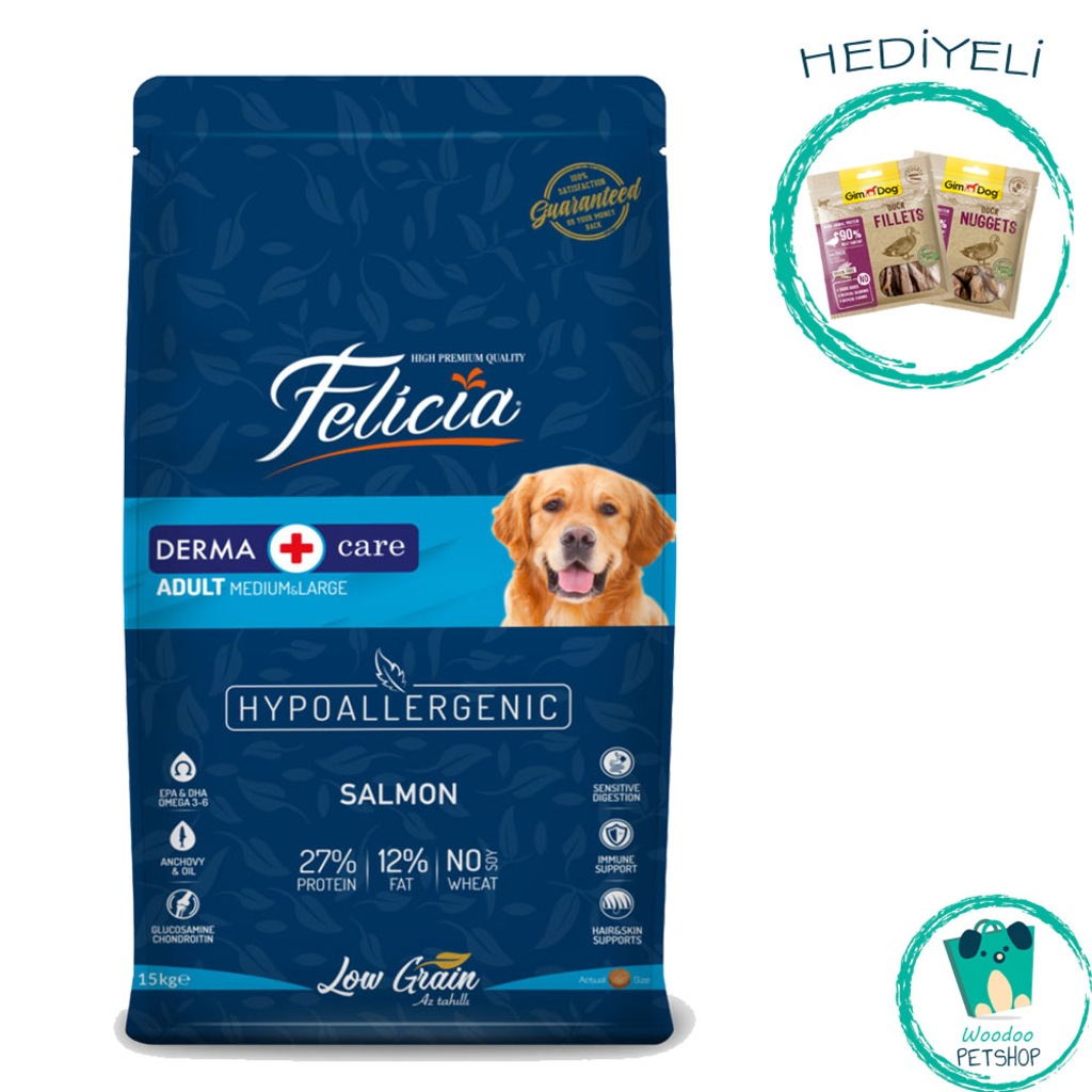 FELİCİA ADULT SOMONLU YETİŞKİN KÖPEK MAMASI 15 KG