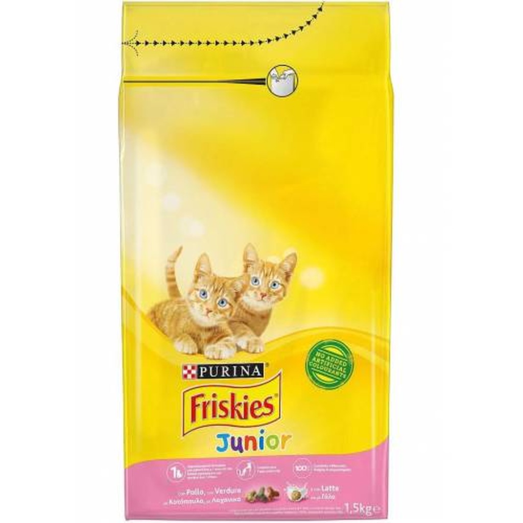 FRİSKİES JUNİOR TAVUK SÜTLÜ YAVRU KEDİ MAMASI 1,5
