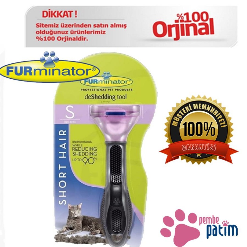 Furminator KEDİ - Shorthair Kısa Tüylü Kediler İçin Orjinal Tarak