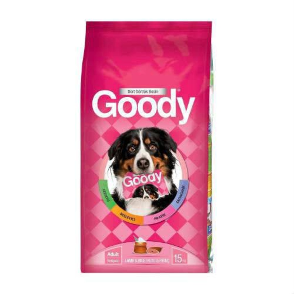 Goody Kuzu Etli Pirinçli Yetişkin Köpek Maması 15 Kg