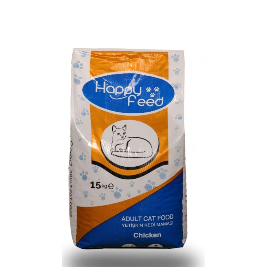 Happy Feed Tavuklu Kedi Maması 15 Kg YEME GARANTİLİ
