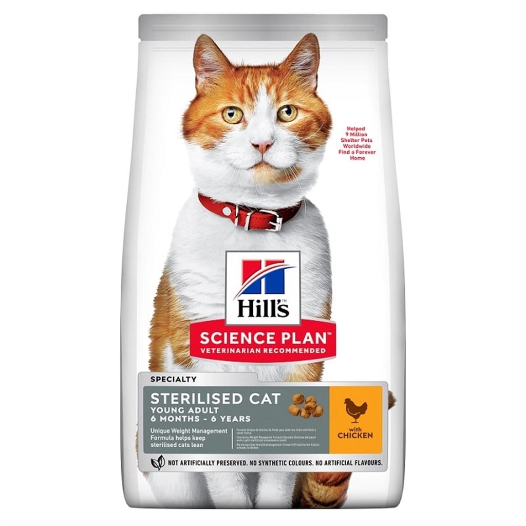 Hills Young Sterilised Tavuklu Kısırlaştırılmış Kedi Maması 10 Kg