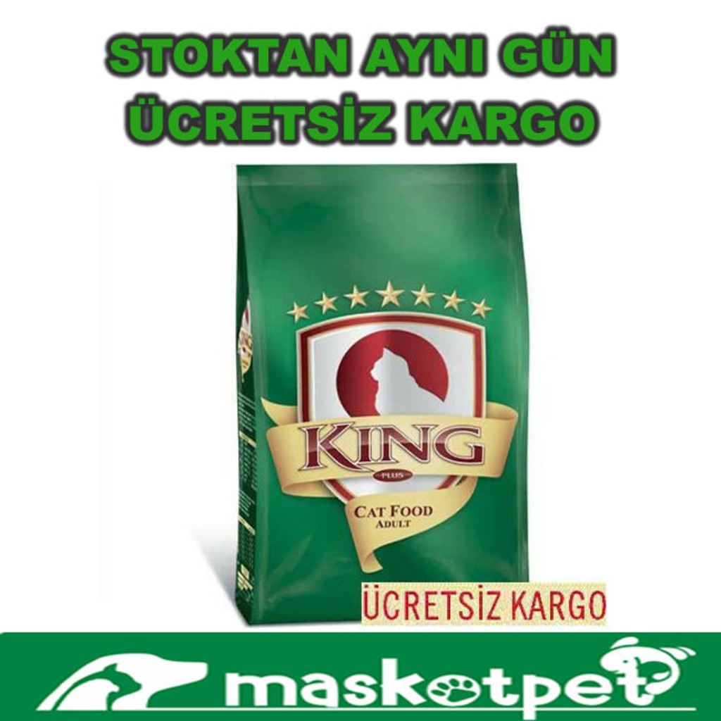 King Balıklı Yetişkin Kedi Maması 15 kg