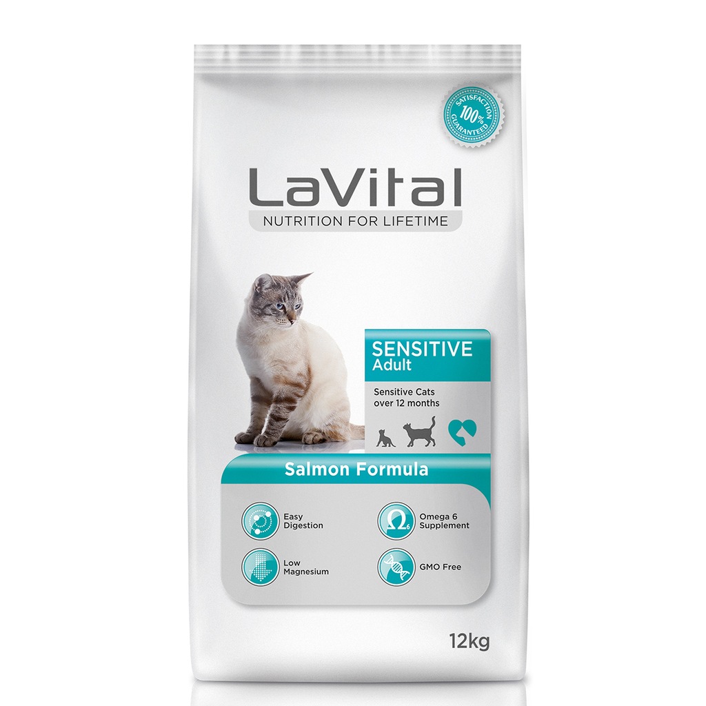 LaVital Sensitive Somonlu Yetişkin Hassas Kedi Maması 12 Kg
