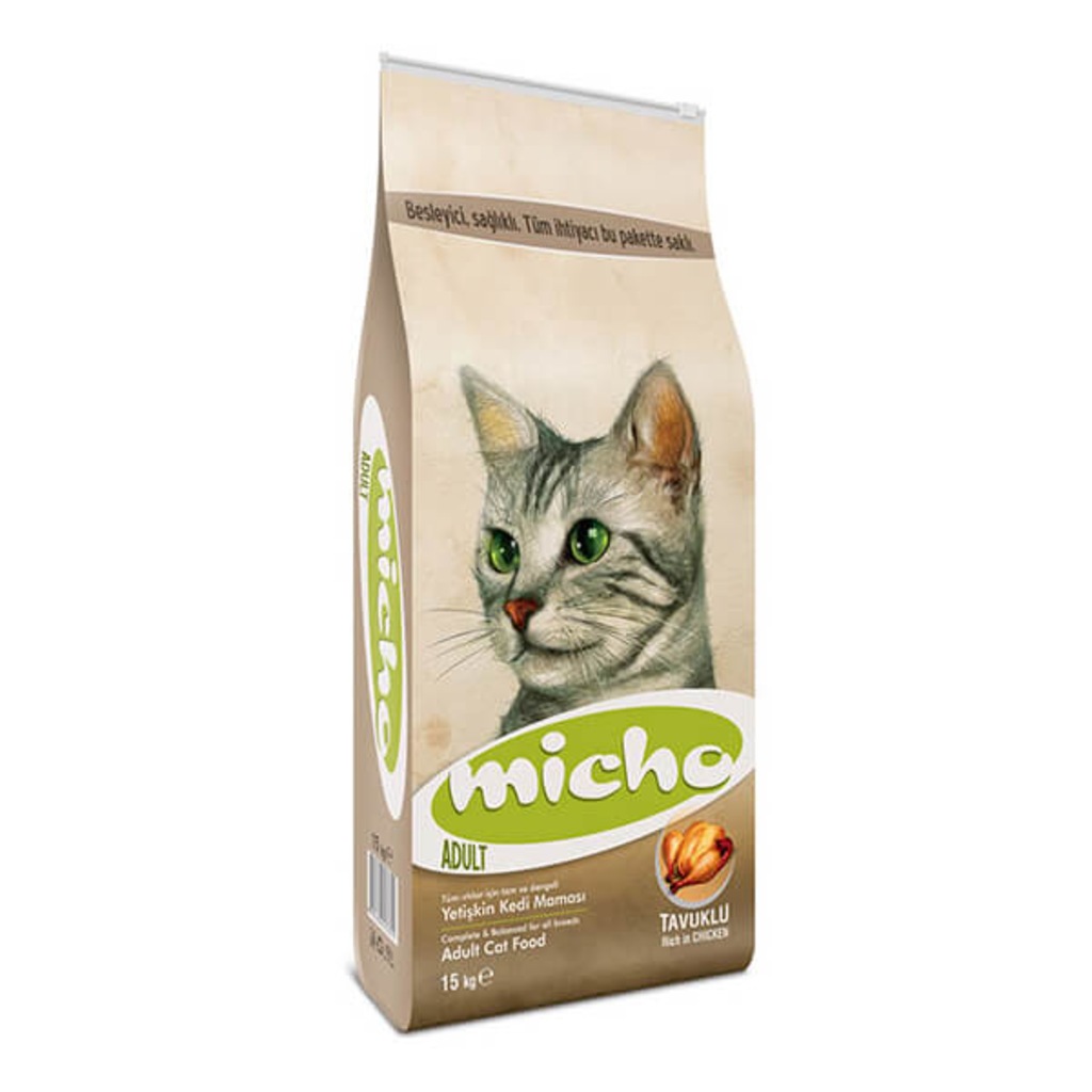 Micho Adult Cat Tavuklu (Hamsi ve Pirinç Yetişkin Kedi 15 kg