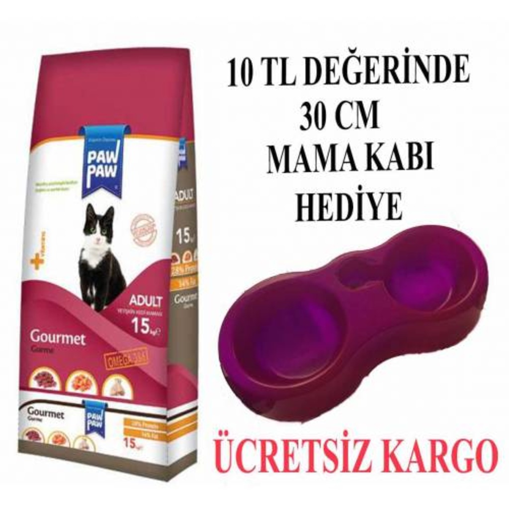 Paw Paw gürme Yetişkin Kedi Maması 15 Kg SKT 2021 (MNG)
