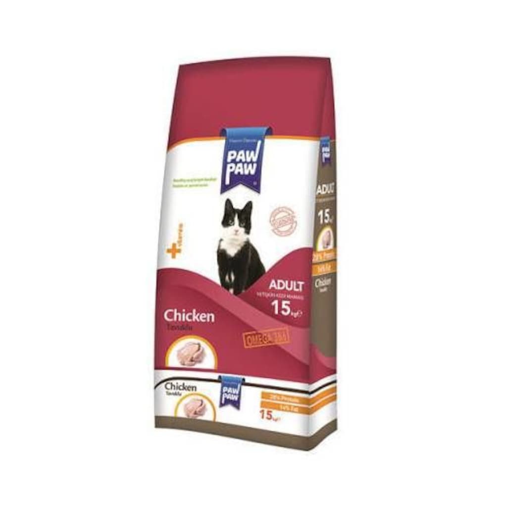 Paw Paw Tavuklu Kedi Maması 15 KG SKT 12/2020