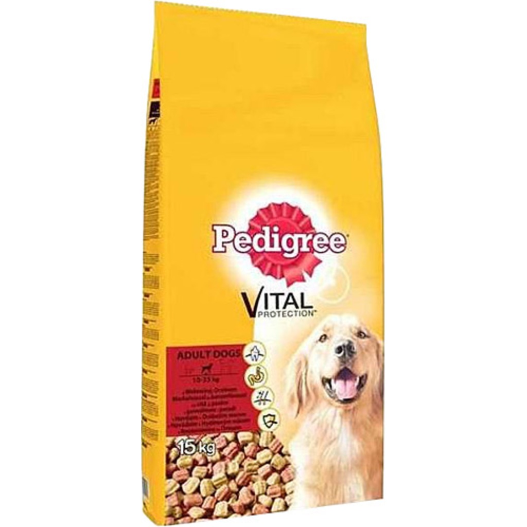 Pedigree Biftekli ve Kümes Hayvanlı Köpek Maması 15 Kg