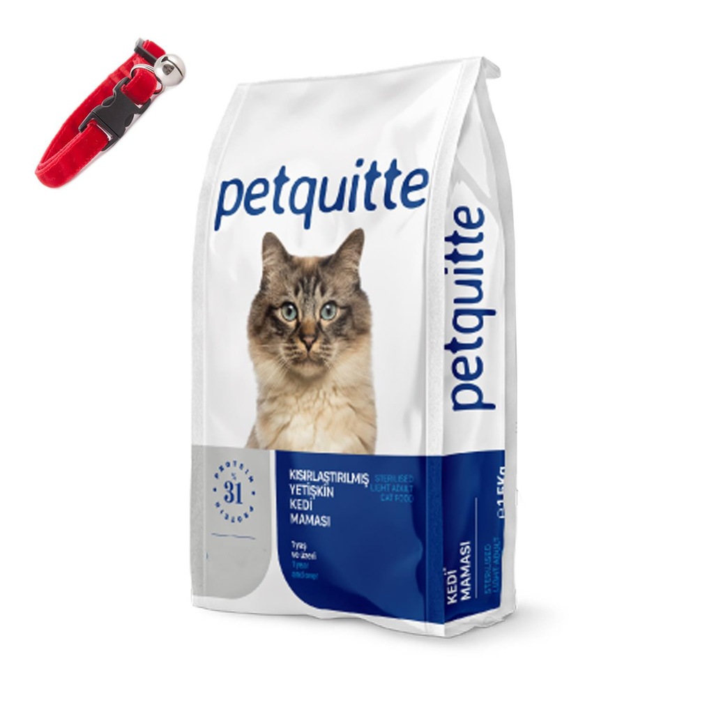 Petquitte Sterilised Light Kısır Diyet Kedi Maması 15 Kg