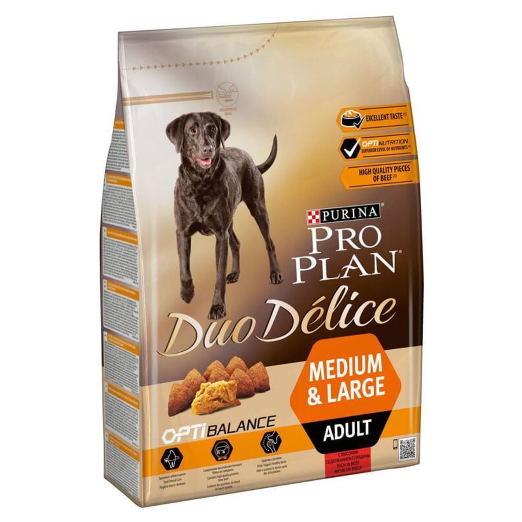 Pro Plan Duo Delice Sığır Etli Yetişkin Köpek Maması 2,5 Kg