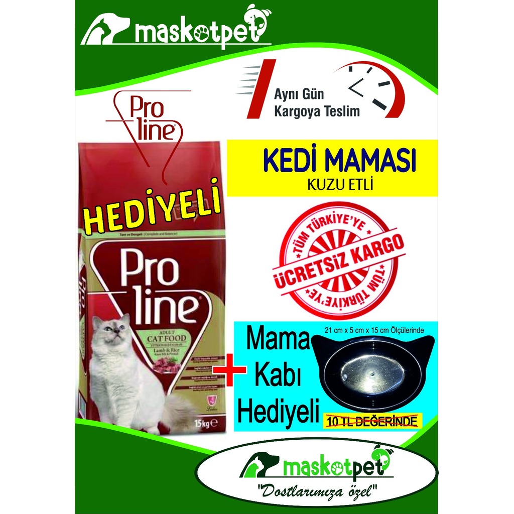 Pro Line Kuzu Etli Yetişkin Kedi Maması 15 Kg