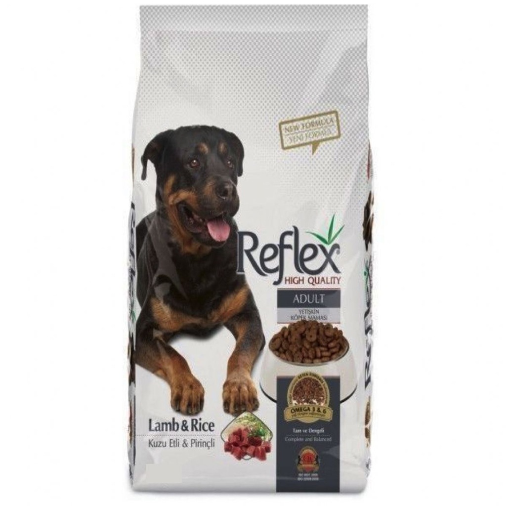 Reflex Adult Dog Kuzu Etli &amp; Pirinçli Yetişkin Köpek Maması 15 Kg