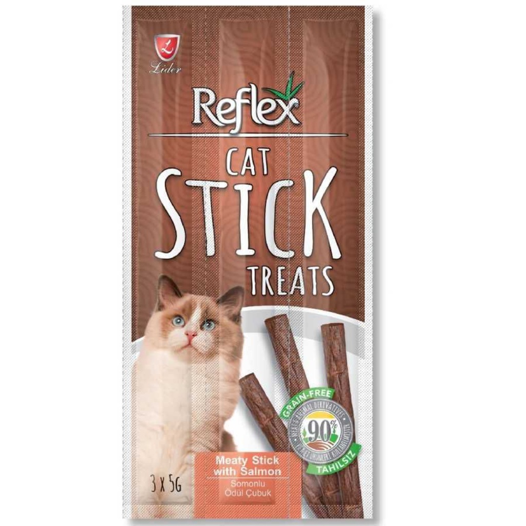Reflex Cat Stick Somonlu Kedi Ödül Çubuğu 5 Gr 3'lü