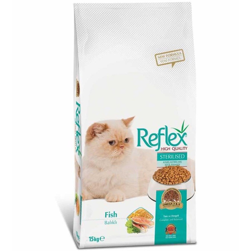 Reflex Kısırlaştırılmış Balıklı Kedi Maması 15 KG