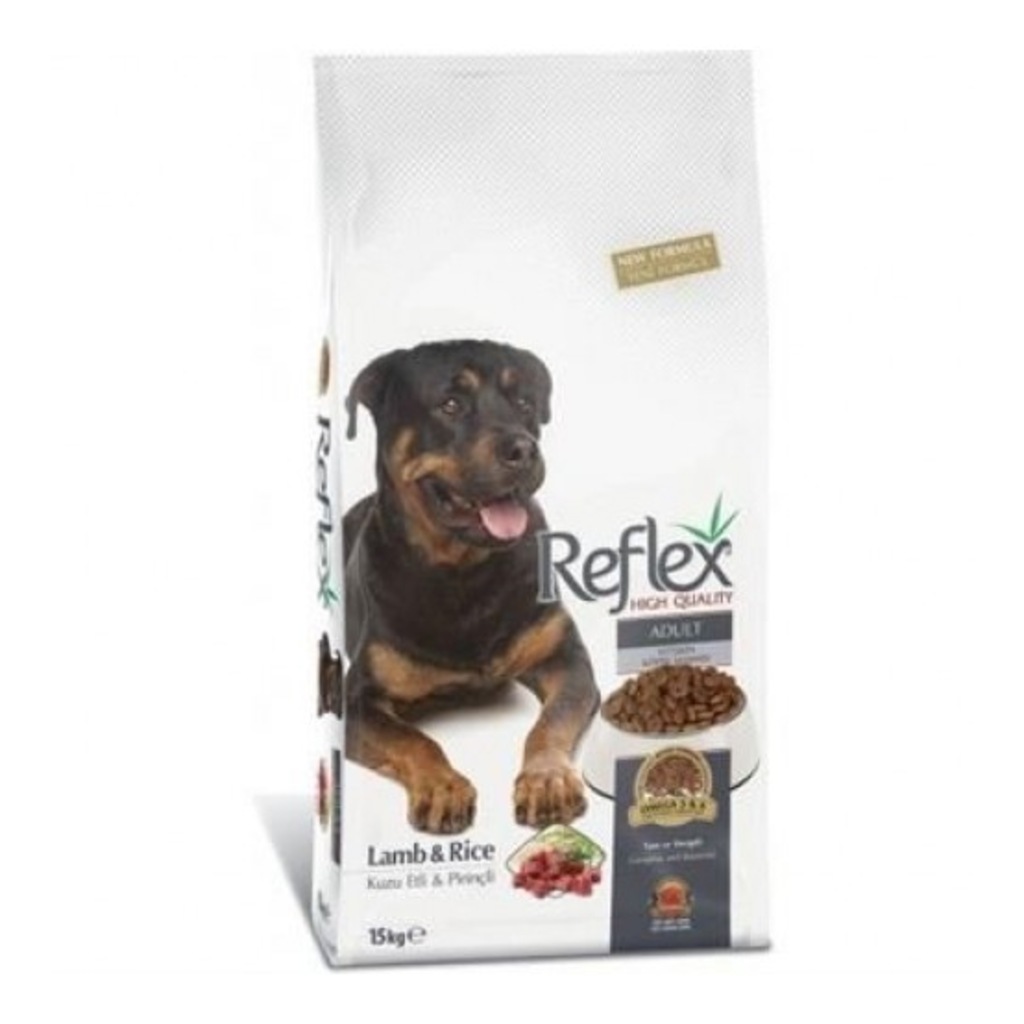 Reflex Kuzu Etli Pirinçli Yetişkin Köpek Maması 15 Kg