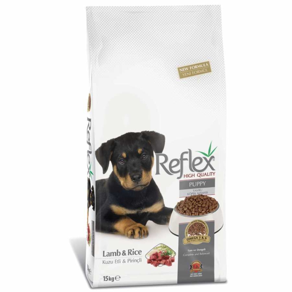 Reflex Puppy Kuzu Etli Pirinçli Yavru Köpek Maması 15 Kg