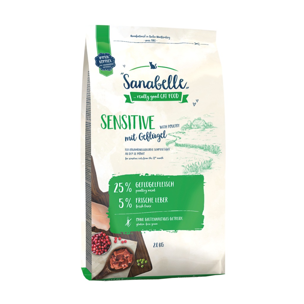 SANABELLE SENSITIVE WITH GEFLUGEL KEDİ M. 2 KG SKT:10/2020 YENİ