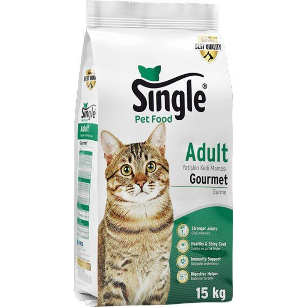 Single Yetişkin Gurme Kedi Maması 15 kg Fiyatları ve Özellikleri