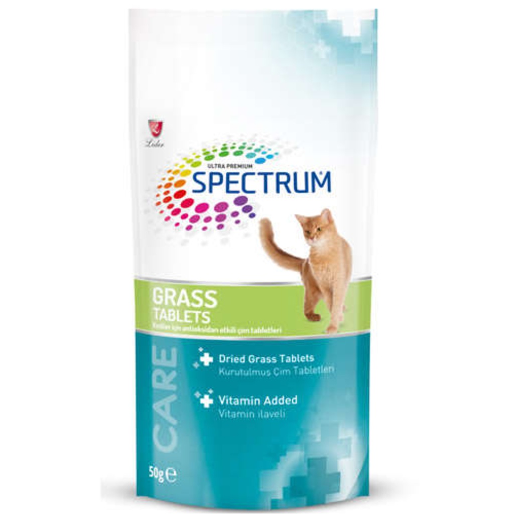 Spectrum Care Kedi Antioksidan Etkili Çim Ödül Tabletleri 50 Gr