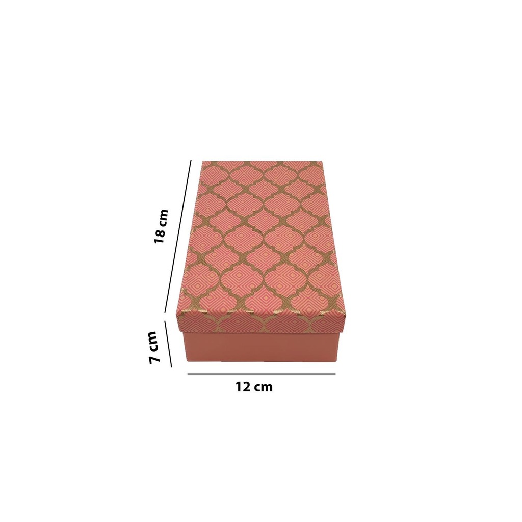 Gıpta Nora El Yapımı Lüks Kağıt Dikdörtgen Hediyelik Boş Kutu No