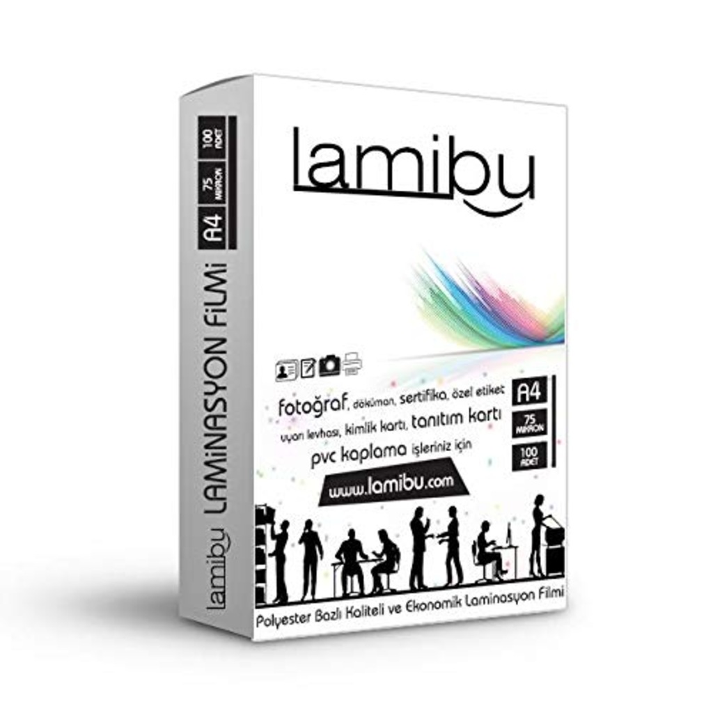 LAMİBU A4 LAMİNASYON FİLMİ/POŞETİ 75 MİKRON