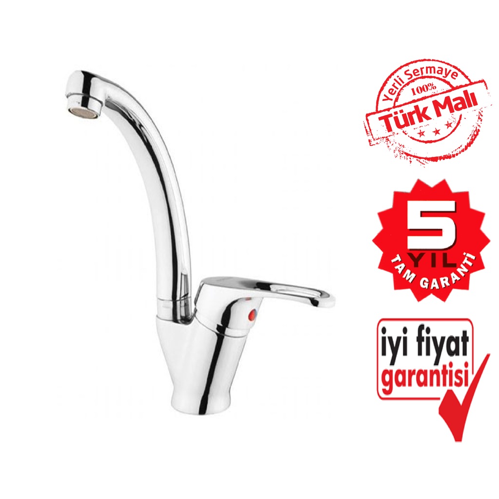 5 YIL GARANTİLİ AÇ KAPA MİX UZUN KUĞU MUTFAK EVYE EVİYE BATARYASI