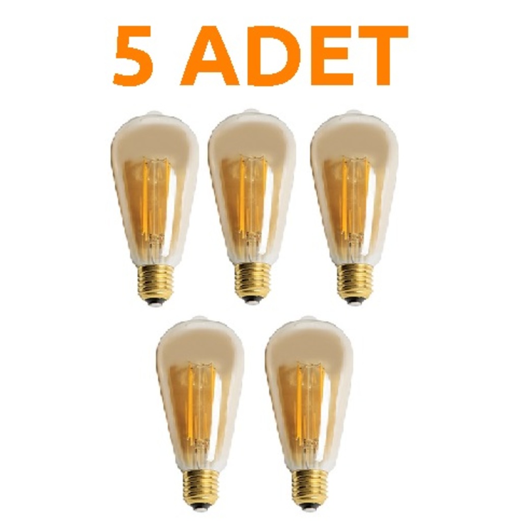 6W RUSTİK LED AMPUL (AMBER)